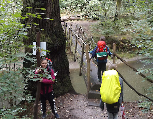 Brücke in der Gröditzer Skala